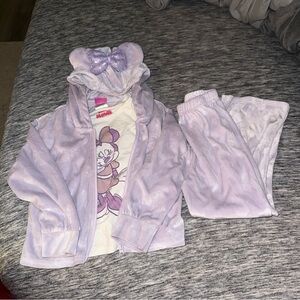 Minnie Mouse Lavender Jacket, Tee, and Sweats Set